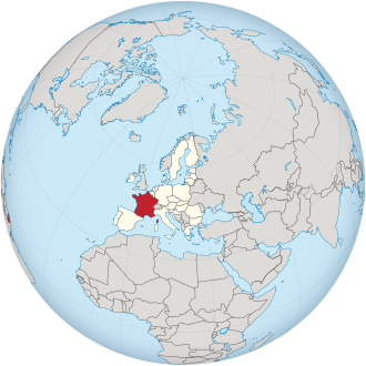 Globus Frankreich 